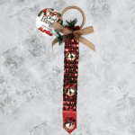 Festive Christmas Door Hanger With Bells 45 Cm