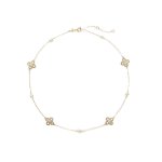 Clover Kira Pearl Necklace -gold