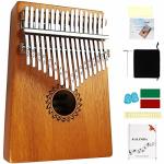 Kalimba Thumb Piano 17 Keys With Mahogany Wood Portable Mbira Finger Piano Gifts For Friends And Piano Beginners Professional Ma