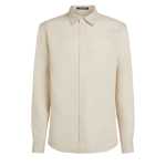 Monogram Linen Shirt -natural