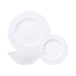 Tramontina Ingrid 12-PIECE Decorated Porcelain Plate Set With Bowls