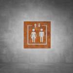 Elevator Sign D03 - Rust - Powder Coated Aluminum