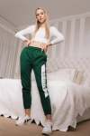 Bottle Green Fleece Sweatpants - XS