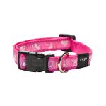 Rogz Fancy Dress Dog Collars - Scooter Medium Pink Paws