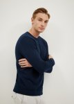 Lightweight Zig Zag Crew Neck Knit