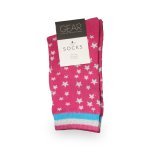 Step Out Socks Pink Stars