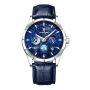 Leather Waterproof Luminous Chronograph Quartz Men's Watches