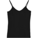 Ladies Black Strappy Vest S-xxl