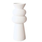 Tall White Ceramic Vase