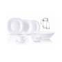 46 Piece Neo Carine Dinner Set White