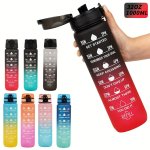 Gradient Sports Water Bottle - 32OZ 10.5OZ Leakproof & Portable For Outdoor Activities Pvc-free PC Material Perfect For Hallowee