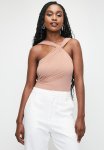 Asym Fashion Bodysuit - Pale Rose