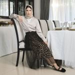 Mesh Animal Print Skirt