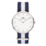 Classic Glasgow Silver Eggshell White 40MM Watch