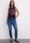 Ultra High Ankle Jeggings - Blue.