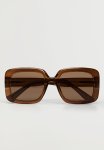 Clear Frame Sunglasses - Brown