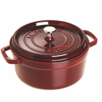 Staub Round Cast Iron Casserole 26CM 5.25L Grenadine