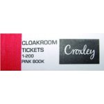 Cloakroom Tickets 1-200 Pink