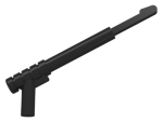 Parts Weapon - Spear Gun With Rounded Trigger And Thin Spear Base 30088 - Black