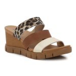 Catalino Leather Wedge - Leopard brown beige - 8