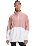 Women's Ua Woven Oversized Full-zip Jacket - Retro Pink LG
