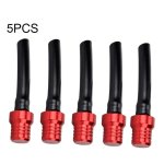 5 Pcs Universal Motorcycle Tank Gas Fuel Cap Valve Vent Breather Hose Tube Red