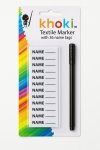 Khoki Textile Fabric Marker With 36 Iron On Name Tags