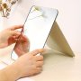 Portable Folding Makeup Mirror - HD Desktop Vanity Mirror For Women & Girls Ideal For Dorms & Travel No Battery Needed