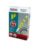Parrot Marker Highlighter Slimline Box 12 Yellow – PH2001Y