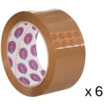 Eurocel Econo Packaging Tape - Buff 48MMX50M 6 Pack