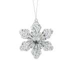 Plastic Flower Ornament 9CM - Round Edges