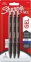 Sharpie S Gel Pens On Card - 0.7MM 3 Pack Blue