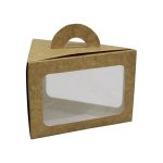 H-select Mousse Box Kraft 12.8X9.5X9CM Triangle 1X10