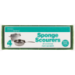 Anti-bacterial Sponge Scourers 4 Pack
