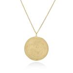 Infinity Disc Necklace - 18KT Yellow Gold Vermeil