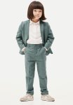 Slim Fit Suit Trousers - Dark Dusty Green