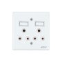Classic Sockets 4 X 4 2 X 16A Switched Sockets White