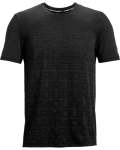 Men's Ua Seamless Wordmark Short Sleeve - BLACK-001 3XL