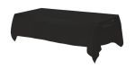 Tablecloth-wipe Clean Polyester Black 180CM X 130CM