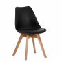 Kc Furn-eames Black Padded Dining Chair