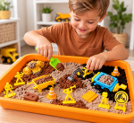 Construction Sensory Bin Play Set
