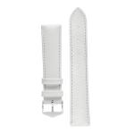 Kansas Buffalo Embossed Calf Leather In White - 14MM Gold