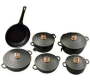 Non Stick Non-stick Coated Cast Iron Cookware Set 7 - Piece