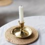 1PC Nordic Light Luxury Copper Candlestick Wedding Party Dining Table Decoration Candle Holder Birthday Party Couple Date Proposal Candlelight Dinner Candlestick Props Bar Party