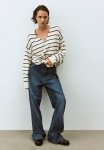Oversized Jumper - Cream Striped