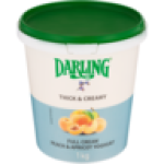 Thick & Creamy Peach & Apricot Full Cream Yoghurt 1KG