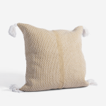 Scatter Cushion - Brown Zen & Tassles - Add Duck Feather Inner