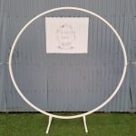Gazebos & Arches Circle Archmetalwhite Flowers Excluded 1800 W 1800 H