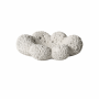 Multipurpose Cement Candle Holder - White