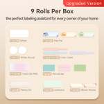 - D Range - Tag Master Home Use Label Set - 9 Assorted Rolls - 660 Labels 9 Rolls Set